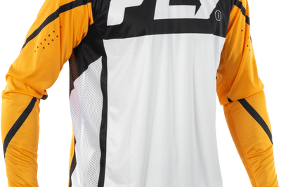 Fly Racing Youth Lite Jersey White/black/mustard Yxl - White/Black/Mustard / X-Large