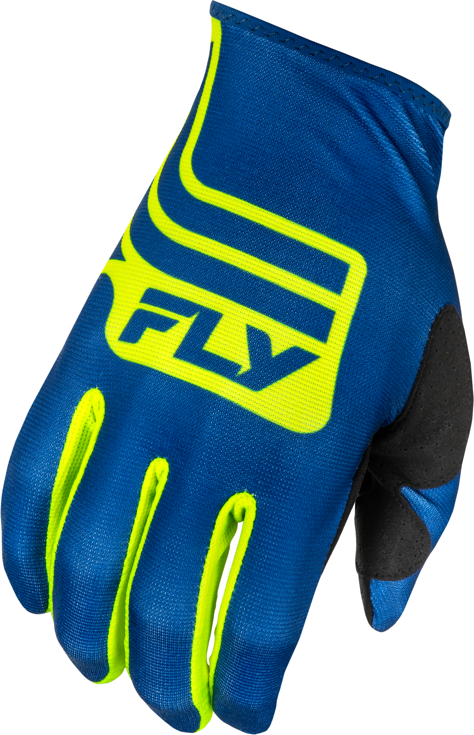 FLY RACING Youth Lite Lancer Gloves Navy/Hi Vis Ym