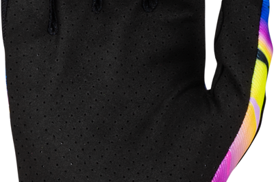 FLY RACING Youth Lite Malibu Gloves Pink/Blue/Sand Ys