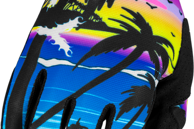 Fly Racing Youth Lite Malibu Gloves Pink/blue/sand Ys - Pink/Blue/Sand / Medium - Watercraft Collection