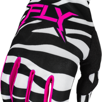 Fly Racing Youth Lite Uncaged Gloves Black/white/neon Green Ys - Black/White/Neon Pink / X-Large - Watercraft Collection