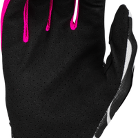 Fly Racing Youth Lite Uncaged Gloves Black/white/neon Green Ys - Black/White/Neon Pink / X-Large - Watercraft Collection