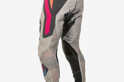 Fly Racing Youth Lite Vice Pant Ca/ny Light Grey/pink/coral Sz 26 - Grey/Pink/Coral