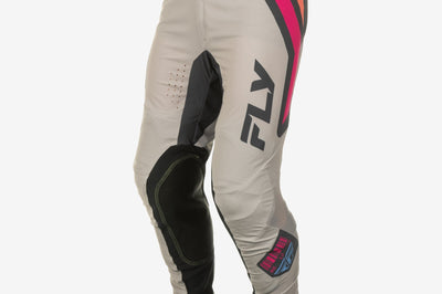Fly Racing Youth Lite Vice Pant Ca/ny Light Grey/pink/coral Sz 26 - Grey/Pink/Coral