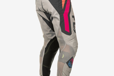 Fly Racing Youth Lite Vice Pant Ca/ny Light Grey/pink/coral Sz 26 - Grey/Pink/Coral