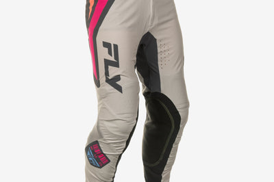 Fly Racing Youth Lite Vice Pant Ca/ny Light Grey/pink/coral Sz 26 - Grey/Pink/Coral
