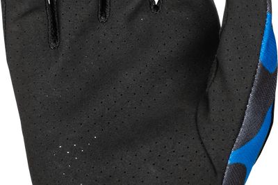 Fly Racing Youth Lite Zen Gloves Black/blue/hi-vis Ys - Black/Blue/Hi-Vis Yellow / Medium