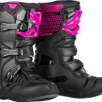 Fly Racing Youth Maverik Boots Pink/black Sz 06 - Black / US 01 - Gear