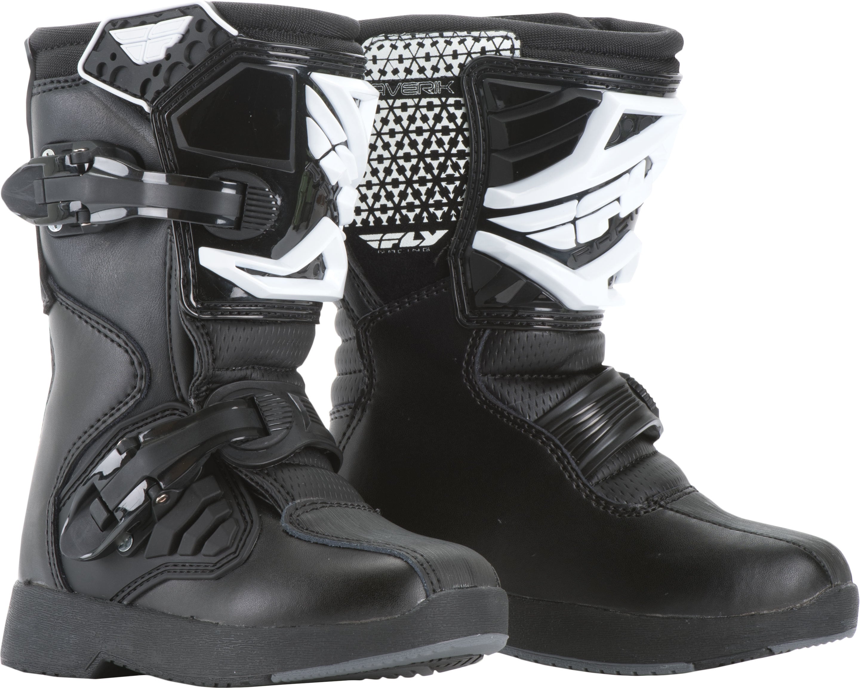 Fly Racing Youth Maverik Mini Boots Black Sz Y13 - 11 - Gear