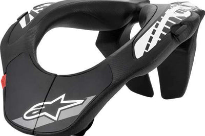 Alpinestars Youth Neck Support Black/orange - Black/White - Bicycle Collection