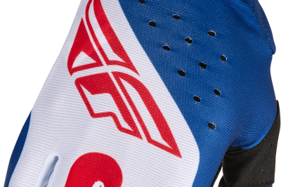 Fly Racing Youth Pro Lite Gloves Red/white/blue Yl - Red/White/Blue / Large
