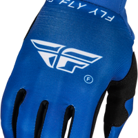 Fly Racing Youth Pro Lite Gloves White/black Yl - Blue/White / Large - Watercraft Collection