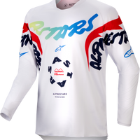 Alpinestars Youth Racer Hana Jersey White/multicolor Xl - Black/White / Large - Apparel Collection