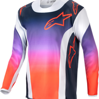 Alpinestars Youth Racer Hoen Jersey Light Grey/hot Orange/black Xl - Grey/Hot Orange/Black / Large - Apparel Collection