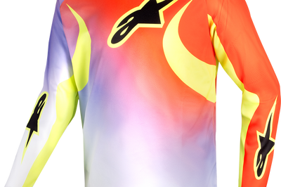 Alpinestars Youth Racer Lucent Jersey White/neon Red/yellow Fluo Xl - White/Neon Red/Fluorescent Yellow / Large