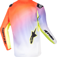 Alpinestars Youth Racer Lucent Jersey White/neon Red/yellow Fluo Xl - White/Neon Red/Fluorescent Yellow / Large