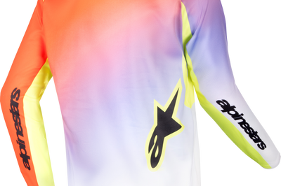 Alpinestars Youth Racer Lucent Jersey White/neon Red/yellow Fluo Xl - Apparel Collection