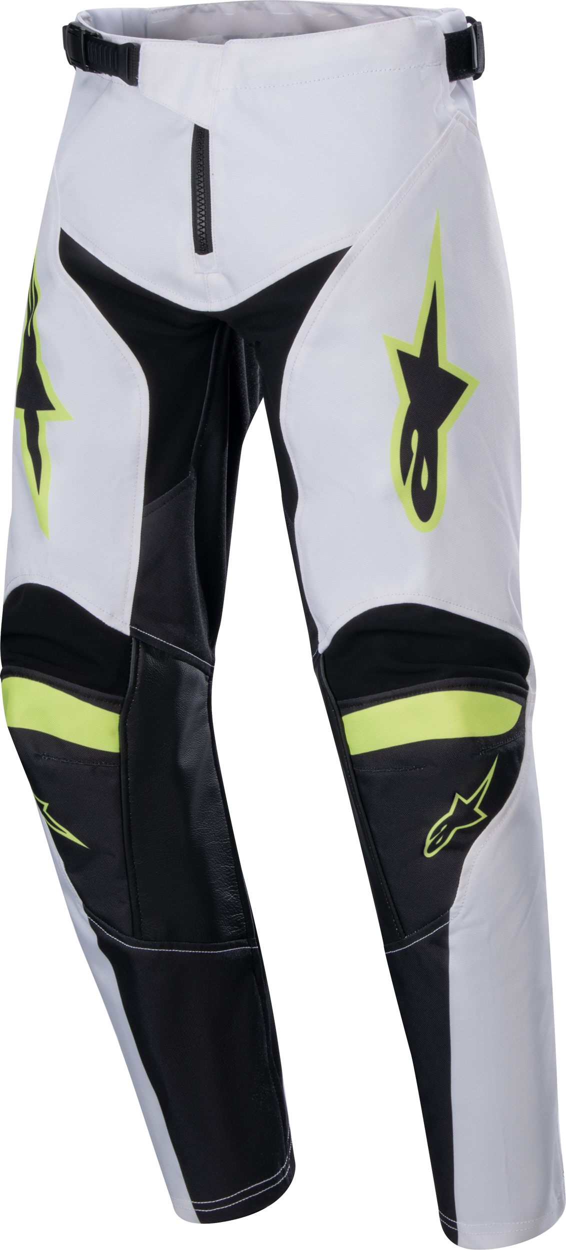 Alpinestars Youth Racer Lucent Pants Wht/neon Rd/ylw Fluo Sz 28 - White/Neon Red/Fluorescent Yellow / US 22 - Apparel