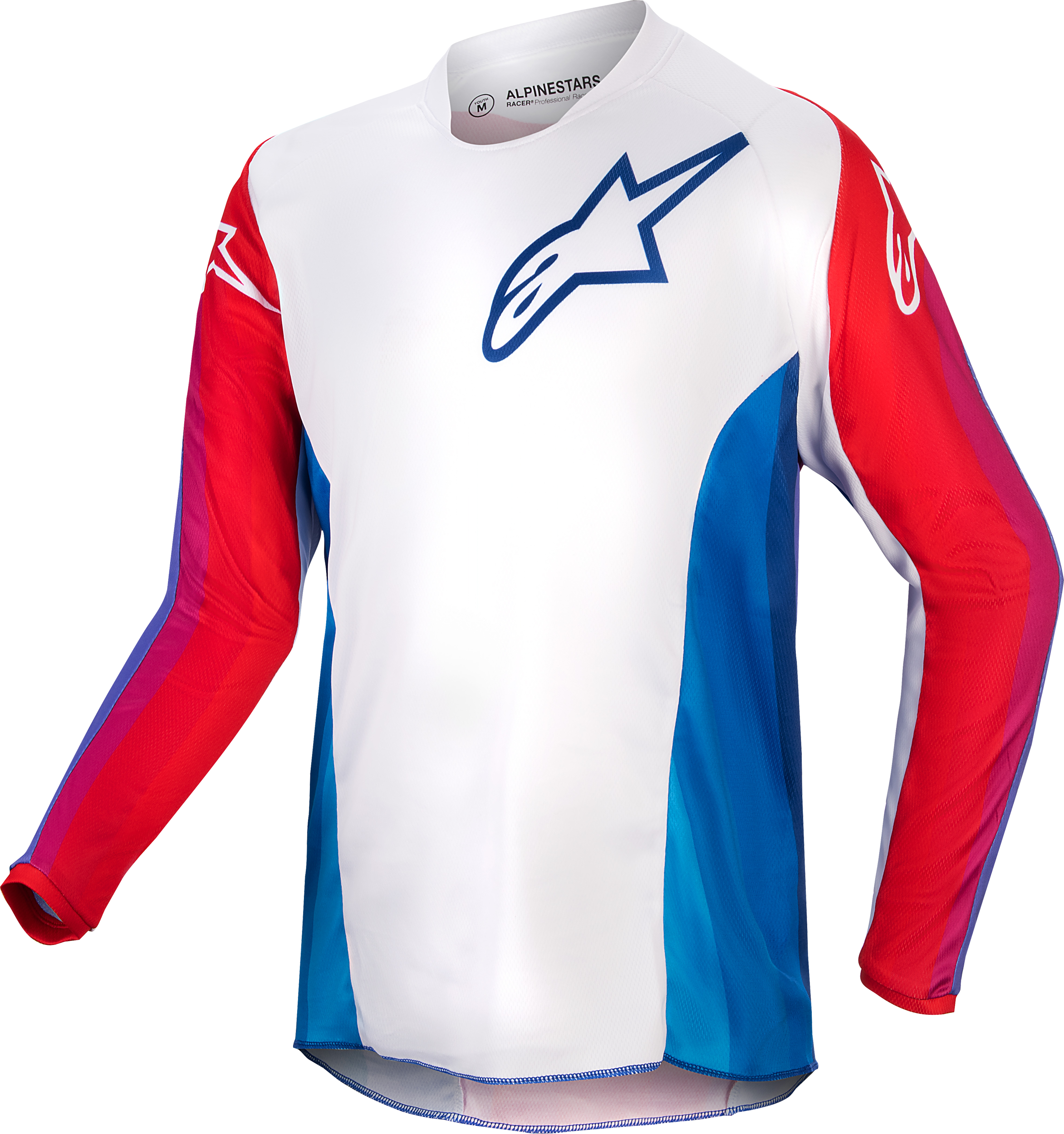 Alpinestars Youth Racer Pneuma Jersey Blu/mars Red/white Xl - Blue/Mars Red/White / Medium - Apparel Collection