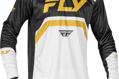 Fly Racing Youth Rayce Bicycle Jersey White/black/gold Yxl - Collection