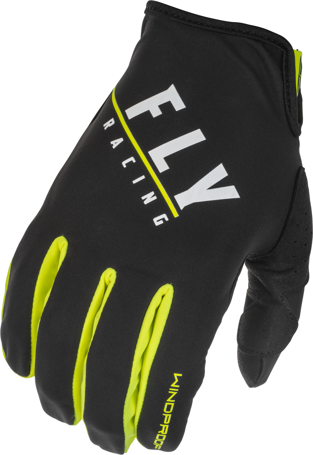 Fly Racing Youth Windproof Gloves Black/red Sz 06 - Black/Grey/Hi-Vis Yellow / US - Gear