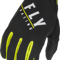 Fly Racing Youth Windproof Gloves Black/red Sz 06 - Black/Grey/Hi-Vis Yellow / US - Gear