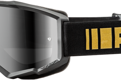 Fly Racing Youth Zone Goggle Silver/blue W/ Dark Blue Mirror/smoke Lens - Black/Gold - Gear