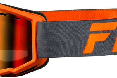 Fly Racing Yth Focus Snow Goggle Blk/pink W/ Pink Mirror/rose Lens - Charcoal/Orange - Apparel Collection