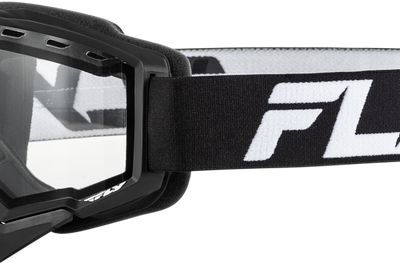Fly Racing Yth Focus Snow Goggle Blk/pink W/ Pink Mirror/rose Lens - Black/White - Apparel Collection