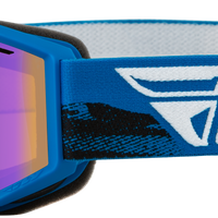 Fly Racing Yth Focus Snow Goggle Blk/pink W/ Pink Mirror/rose Lens - Blue/Black - Apparel Collection