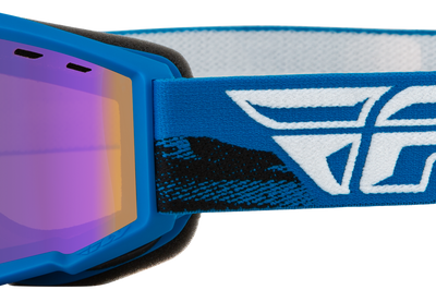Fly Racing Yth Focus Snow Goggle Blk/pink W/ Pink Mirror/rose Lens - Blue/Black - Apparel Collection
