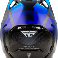 FLY RACING Yth Formula S Carbon Protocol Helmet Black Carbon/Blue Yl