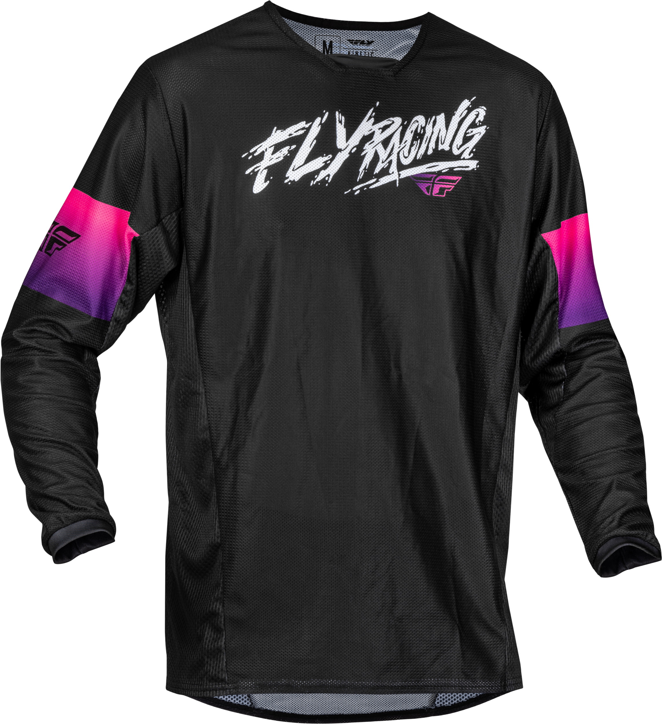 Fly Racing Yth Kinetic Mesh Khaos Jersey Red/white/blue Yx - Black/Purple/Pink / Youth Large - Apparel Collection