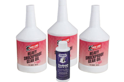 Yukon Gear & Axle Redline Synthetic Shock Proof Oil w/ Positraction Additive. 3 Quarts - Oils Filters