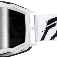 Fly Racing Zone Elite Goggle Pnk/yel/pur W/ Iridescent Red Mir/smk Lens - Black/White