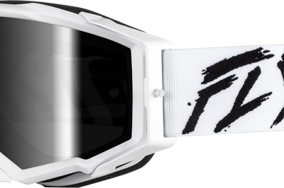 Fly Racing Zone Elite Goggle Pnk/yel/pur W/ Iridescent Red Mir/smk Lens - Black/White