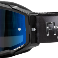 Fly Racing Zone Elite Goggle White/teal W/ Light Grn Mirror/smoke Lens - Black/Grey Camo - Apparel Collection