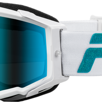 Fly Racing Zone Elite Goggle White/teal W/ Light Grn Mirror/smoke Lens - Black/Grey Camo - Apparel Collection