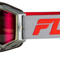 Fly Racing Zone Elite Snw Goggle Blk/blk W/blk Mir/plrzd Smoke Lens - White/Teal - Apparel Collection