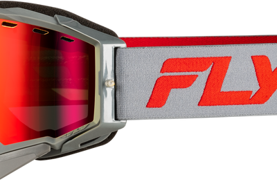 Fly Racing Zone Elite Snw Goggle Blk/blk W/blk Mir/plrzd Smoke Lens - Apparel Collection
