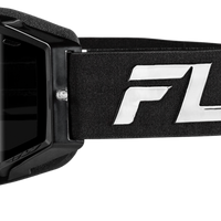 Fly Racing Zone Elite Snw Goggle Blk/blk W/blk Mir/plrzd Smoke Lens - White/Teal - Apparel Collection