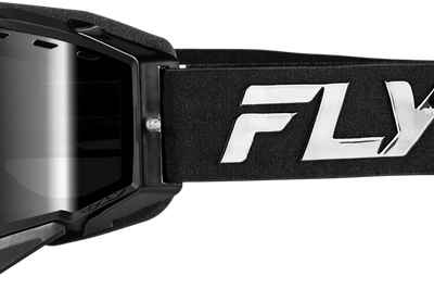 Fly Racing Zone Elite Snw Goggle Blk/blk W/blk Mir/plrzd Smoke Lens - Apparel Collection