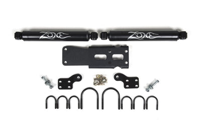 Zone Offroad 07-18 Jeep Wrangler JK Dual Steering Stabilizer Kit - Suspension