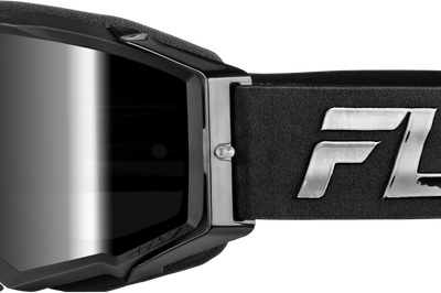 Fly Racing Zone Pro Goggle Black/black W/ Black Mirror/smoke Lens - Black/Black