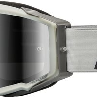 Fly Racing Zone Pro Goggle Grey/red W/ Light Red Mirror/amber Lens - Grey - Gear