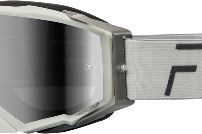 Fly Racing Zone Pro Goggle Grey/red W/ Light Red Mirror/amber Lens - Grey - Gear