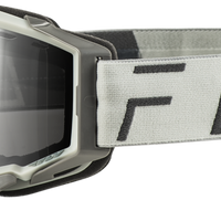 Fly Racing Zone Pro Snow Goggle Grey W/ Silver Mir/plrzd Smoke Lens - Black/Hi-Vis Yellow - Apparel Collection