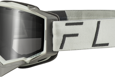 Fly Racing Zone Pro Snow Goggle Grey W/ Silver Mir/plrzd Smoke Lens - Apparel Collection