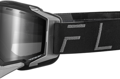 Fly Racing Zone Pro Snow Goggle Grey W/ Silver Mir/plrzd Smoke Lens - Black/Grey - Apparel Collection
