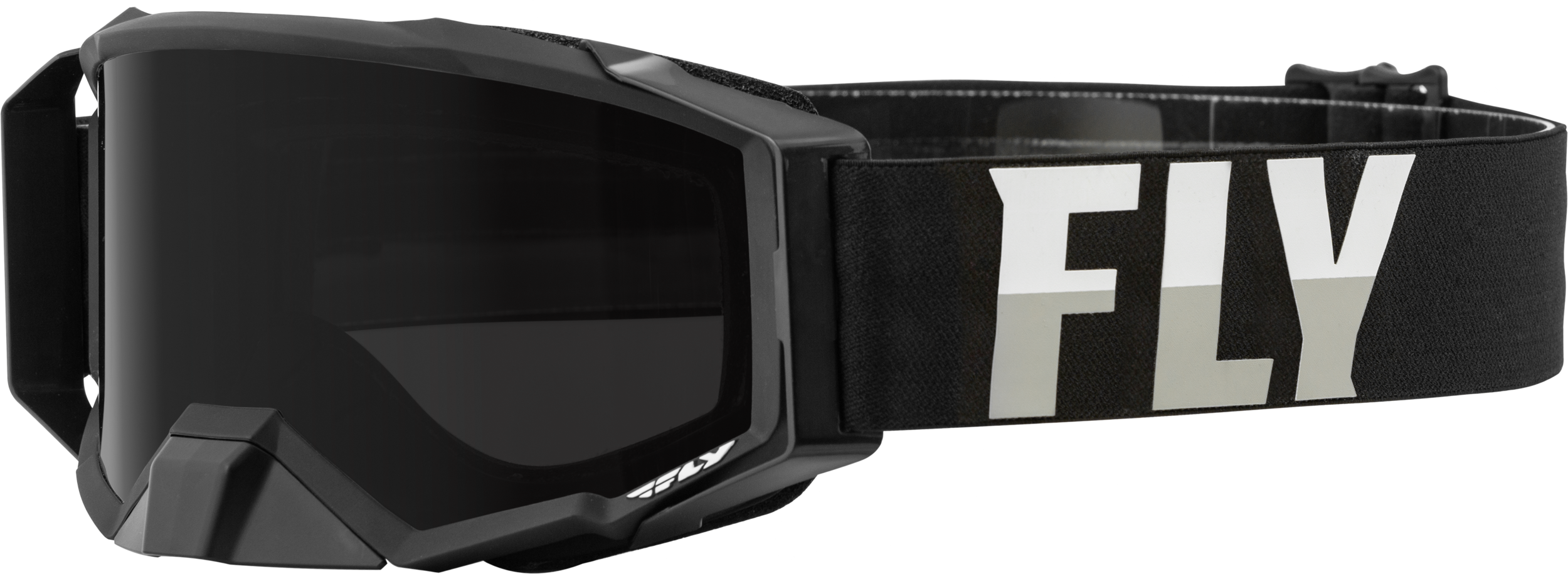 FLY RACING Zone Pro W/C Goggle Blk/Wht W/Dark Smoke Polar Hydro Lens - Eyewear
